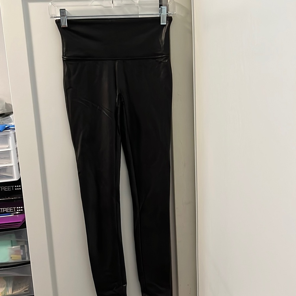 Leather-look legging by Spanx